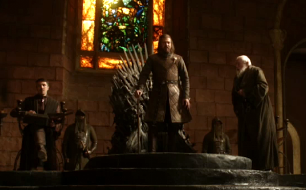 Ned.threatens.LordTywin